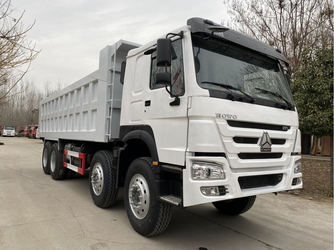 Fully Refurbished371HP 8X4 HOWO Dump Truck with 6.2-8m Cargo Tank Length and ABS