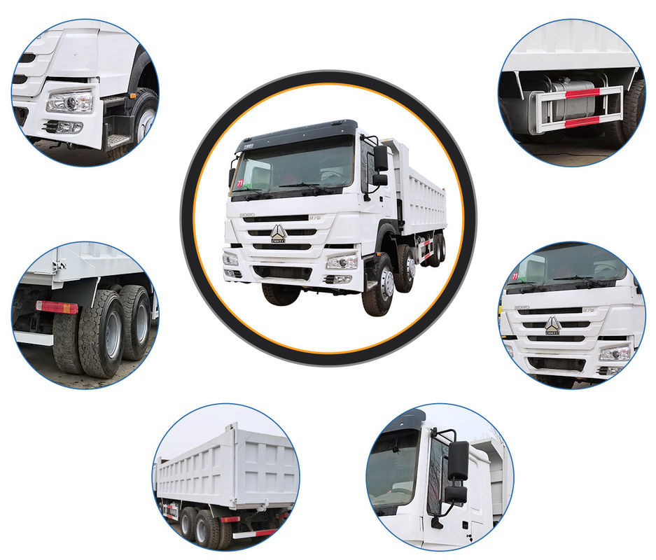 Fully Refurbished 371HP 6X4 HOWO Dump Truck for Urban Construction Muck Transportation