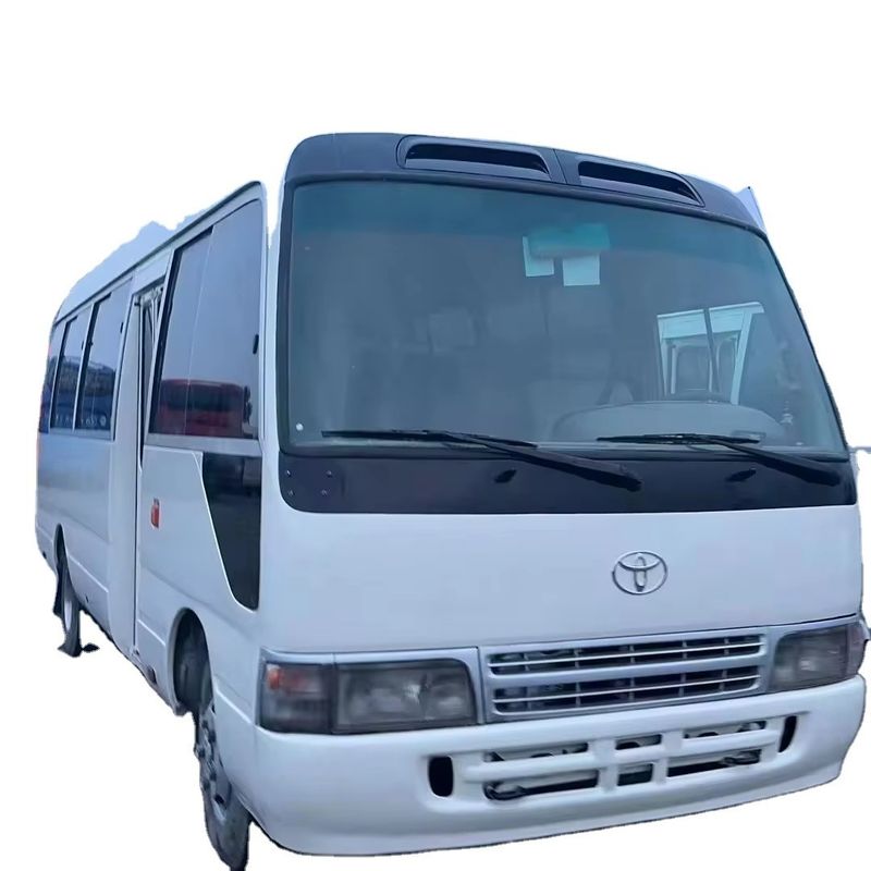 Left Hand Drive Toyota Coaster Bus at with 9.00R20 Tires and 4L Engine Capacity