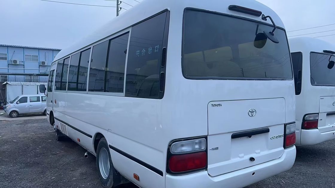 Left Hand Drive Toyota Coaster Bus at with 9.00R20 Tires and 4L Engine Capacity