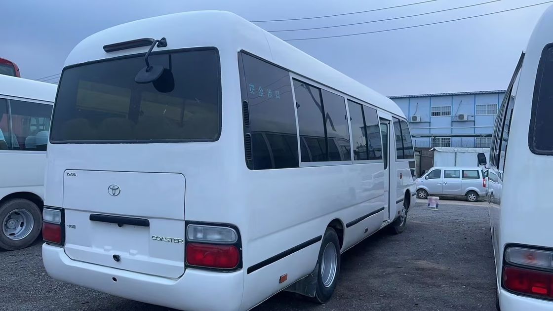 Left Hand Drive Toyota Coaster Bus at with 9.00R20 Tires and 4L Engine Capacity