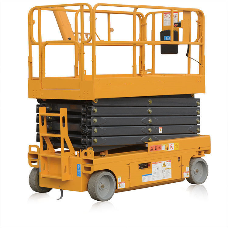 Top-notch Diesel Scissor Lift with 1877mm Wheelbase and 2.5m Min. Lifting Height