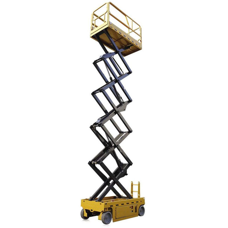 Top-notch Diesel Scissor Lift with 1877mm Wheelbase and 2.5m Min. Lifting Height