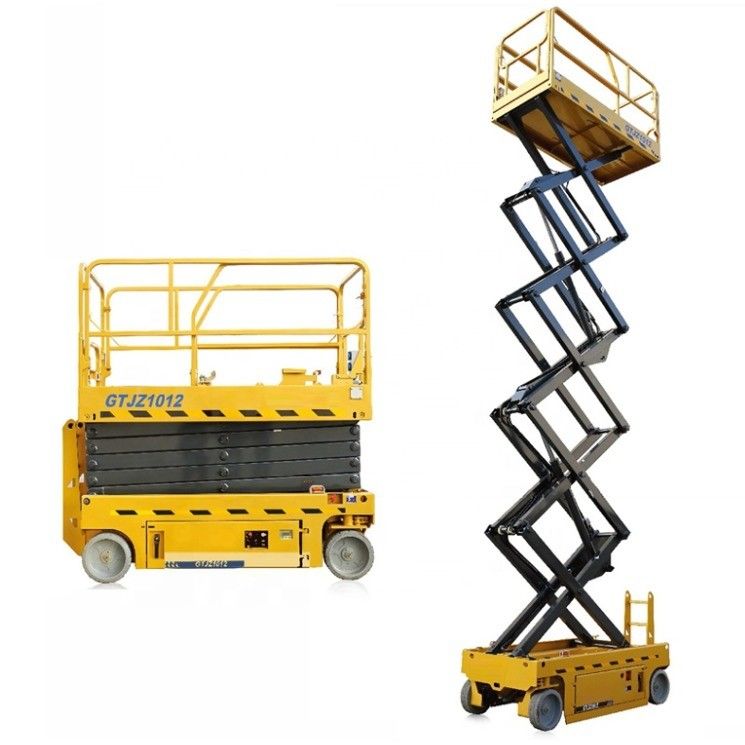 Top-notch Diesel Scissor Lift with 1877mm Wheelbase and 2.5m Min. Lifting Height