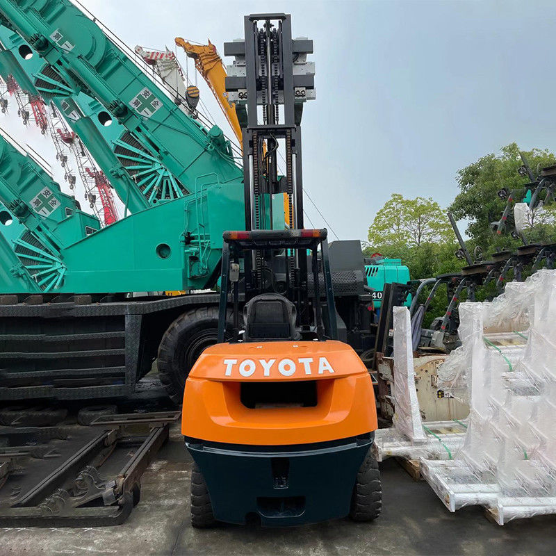 3.5t Used Mining Forklift 4-Wheel Drive Toyo Ta Diesel Forklift with 150m Fork Width