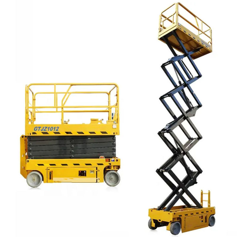 1360 mm Wheelbase Hydraulic Self-Propelled Scissor Lift for Lifting Tools in Ground