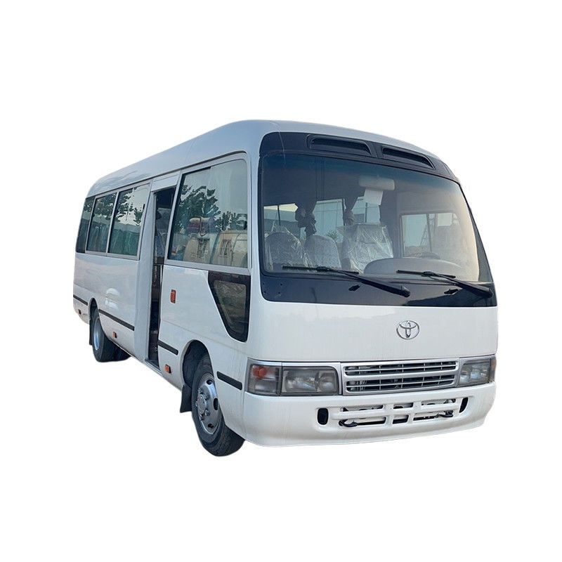 30 Seats Coaster Bus RHD Toyota Bus with 3.9ml Displacement and Euro 3 Emission Standard