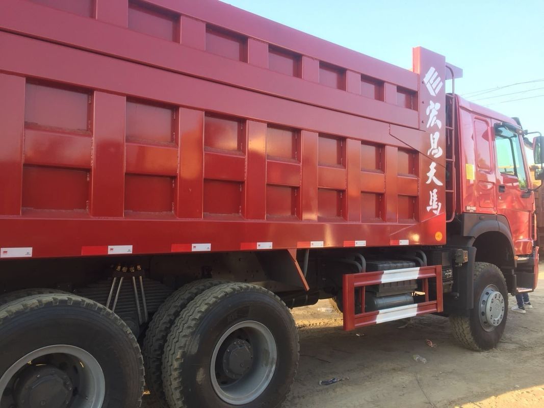 25-30T HOWO USED 6X4 DUMP TRUCK Front side Lifting EURO II 371HP HW19710 SINOTRUCK HOWO