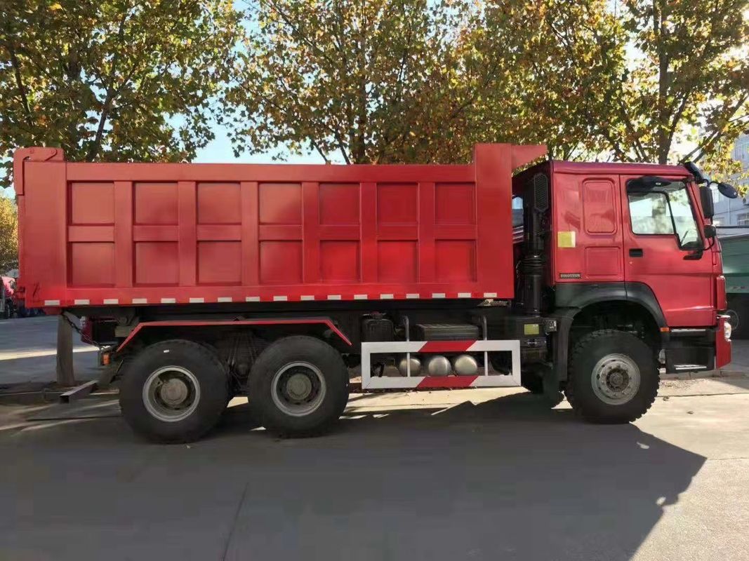 25-30T HOWO USED 6X4 DUMP TRUCK Front side Lifting EURO II 371HP HW19710 SINOTRUCK HOWO