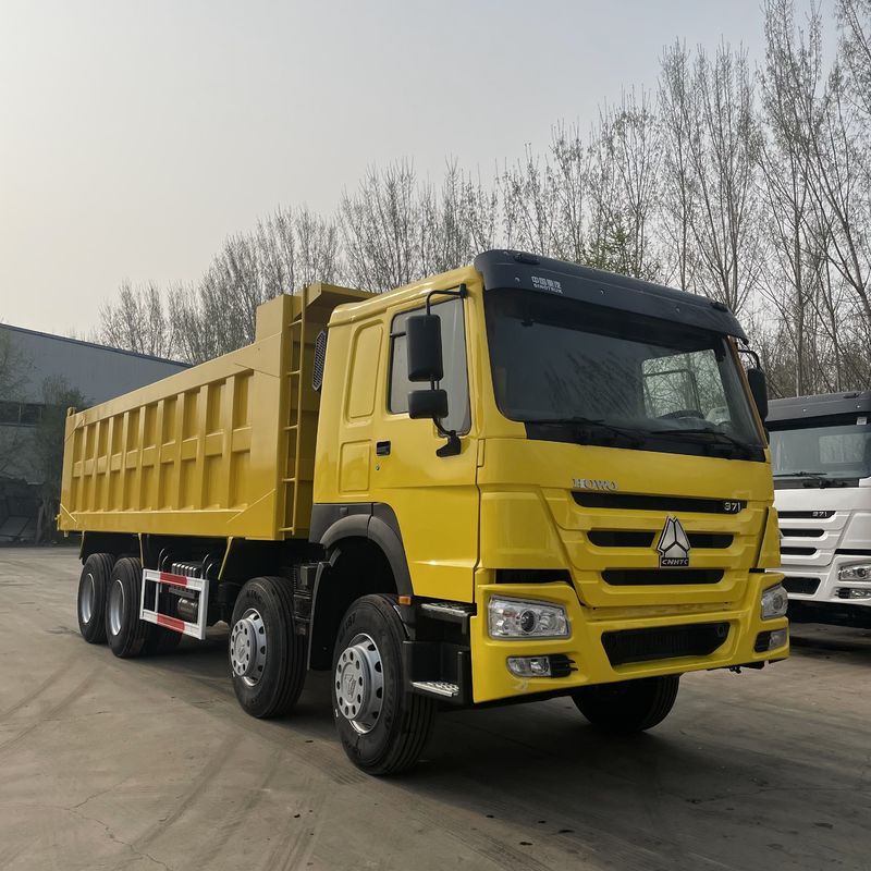 Used HOWO 8*4 Heavy-duty Dump Truck Tipper Truck Dumper 12.00R20 18PR in LHD SINO