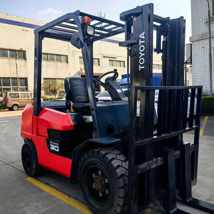 3 Ton Manual Diesel Toyota Forklifts with Original Color and 3m Min. Lifting Height