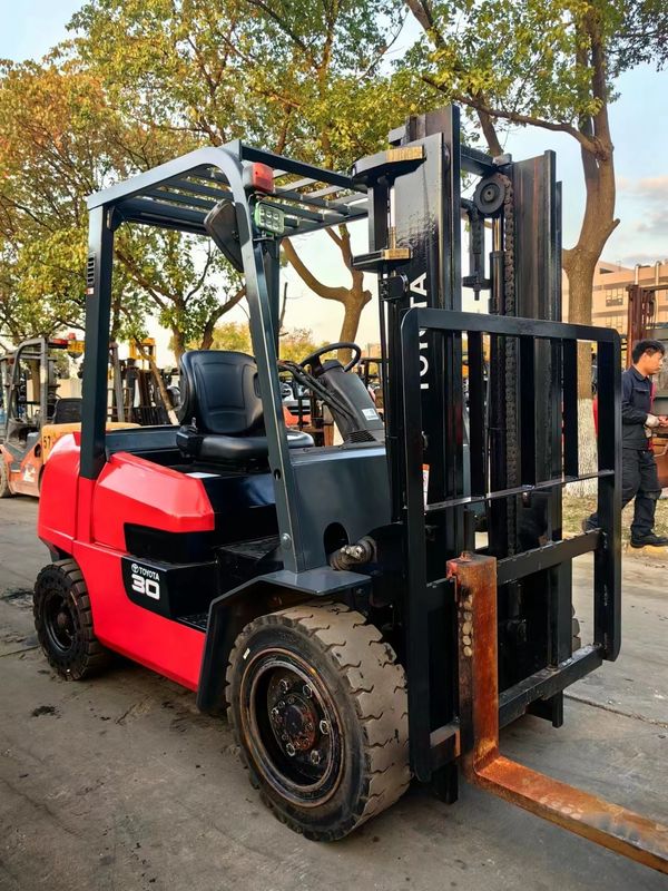3 Ton Manual Diesel Toyota Forklifts with Original Color and 3m Min. Lifting Height
