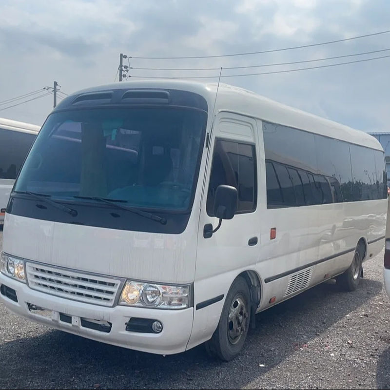 30 Seater Toyota Coaster Bus Left Drive and Comfortable Style with Diesel Engine