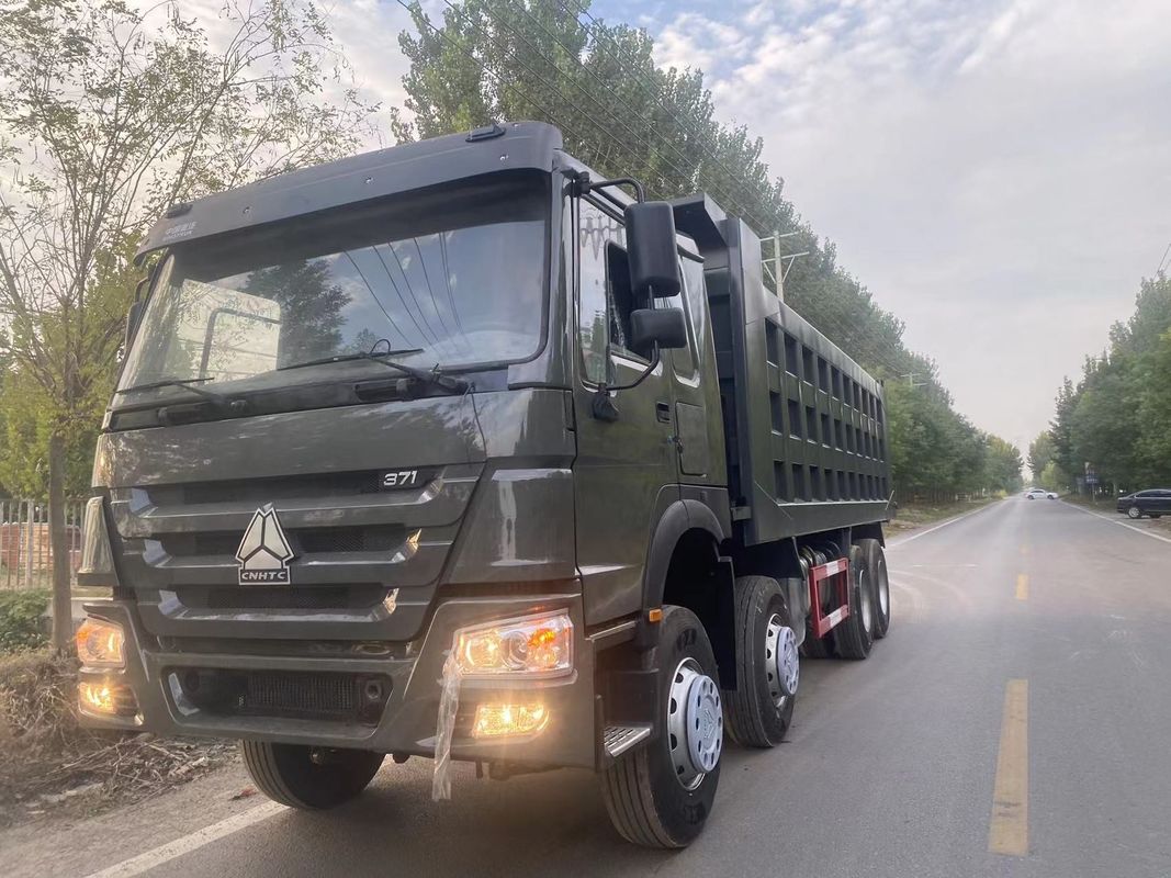 11-20T Load Capacity Manual Air Conditioner Used SINO HOWO 8*4 Heavy-duty Dump Truck