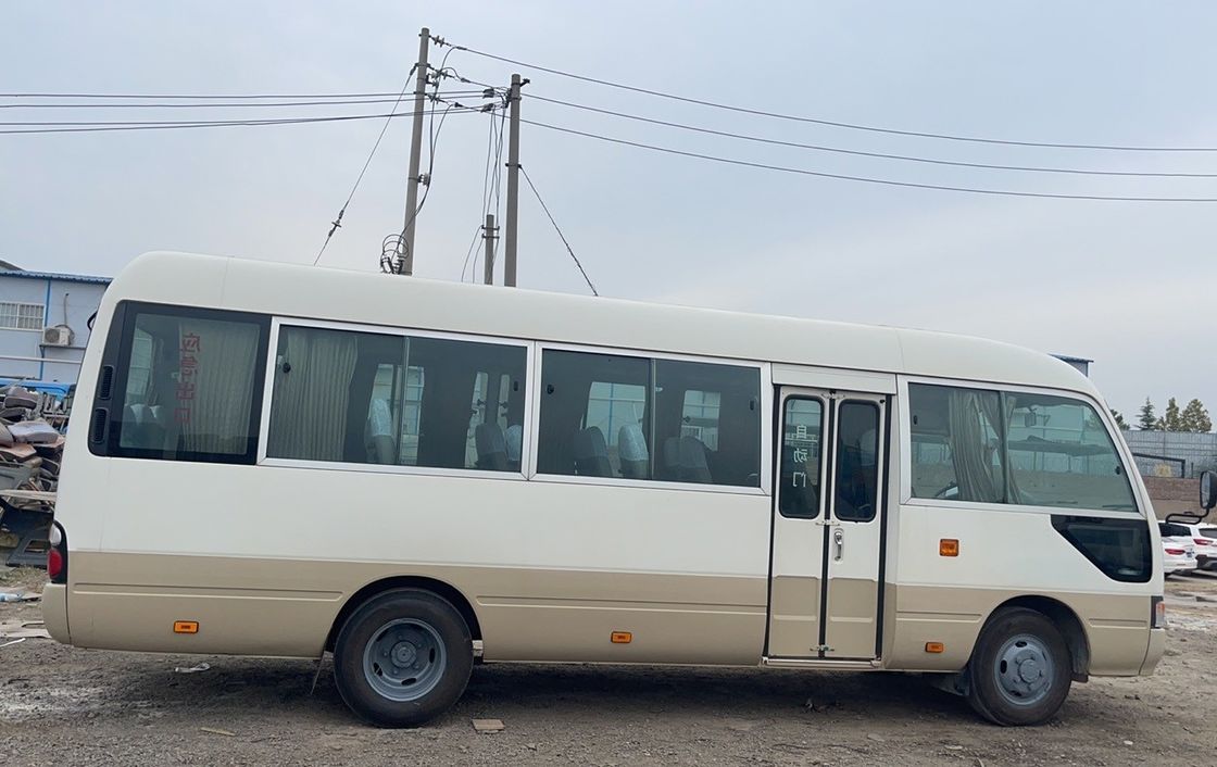 30 Seater Left Hand Drive Toyota Coaster Bus with Manual Transmission and Euro2-6 Emission