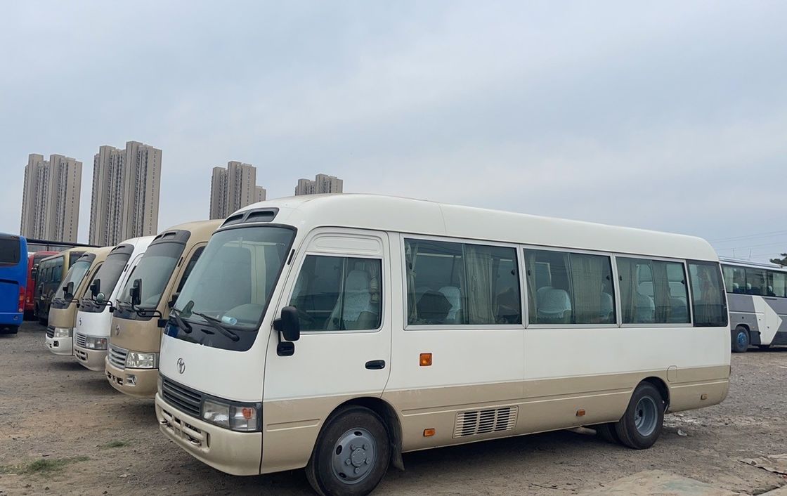 30 Seater Left Hand Drive Toyota Coaster Bus with Manual Transmission and Euro2-6 Emission