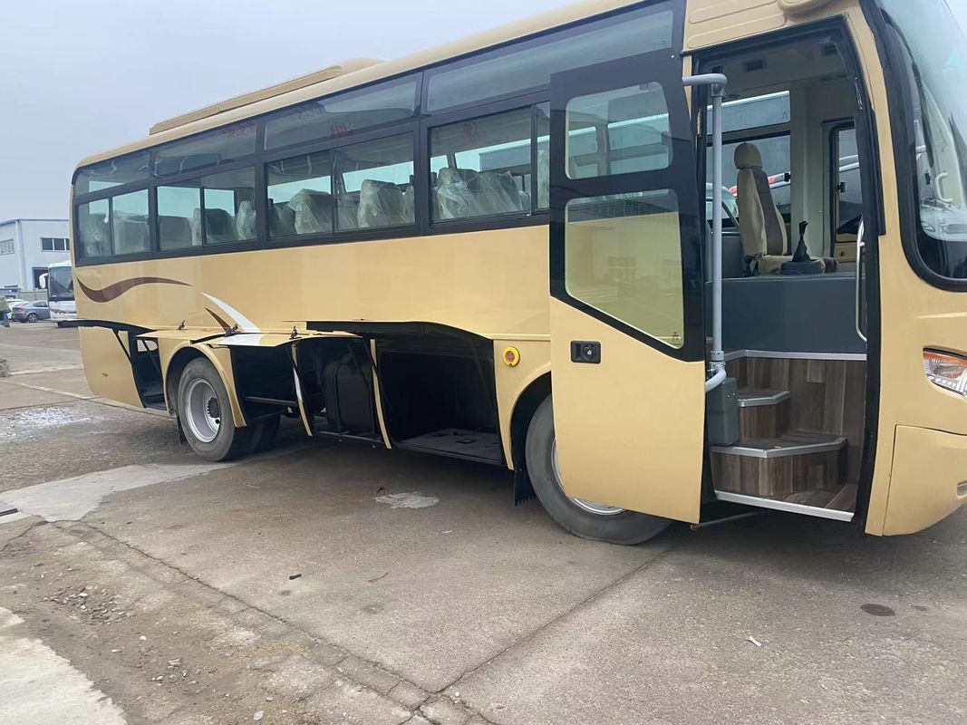 35 Seats Passenger Bus with AC Left Hand Drive Engine Capacity 8L Manual Transmission