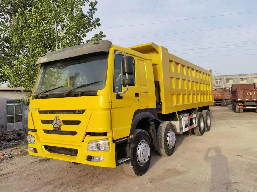 RHD SINO HOWO 8X4 Heavy-duty Used Dump Tipper Truck G.V.W. 31T Gearbox FAST12JSXD240T