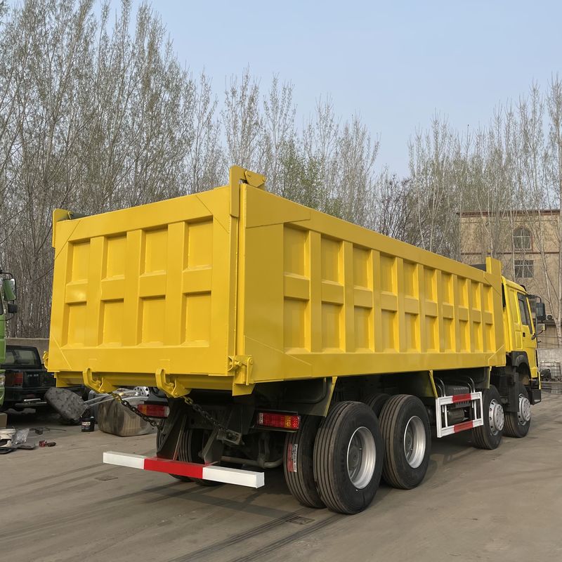 RHD SINO HOWO 8X4 Heavy-duty Used Dump Tipper Truck G.V.W. 31T Gearbox FAST12JSXD240T