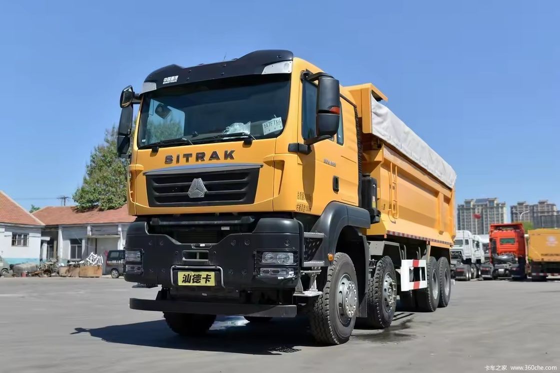 SINOTRUCK 400HP 8*4 Heavy-duty Dump Truck with 2 Passengers and 360° Rear Camera