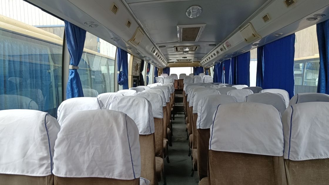 Euro 3 Emission Standard 65 Seats Coach Bus with Refurbishment and 8L Engine Capacity