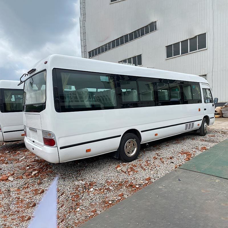Second Hand Tourist Luxury Bus 2023 Toyo ta Coaster 30 Seater LHD RHD Diesel Engine