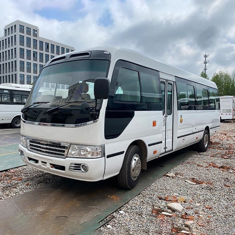 Second Hand Tourist Luxury Bus 2023 Toyo ta Coaster 30 Seater LHD RHD Diesel Engine