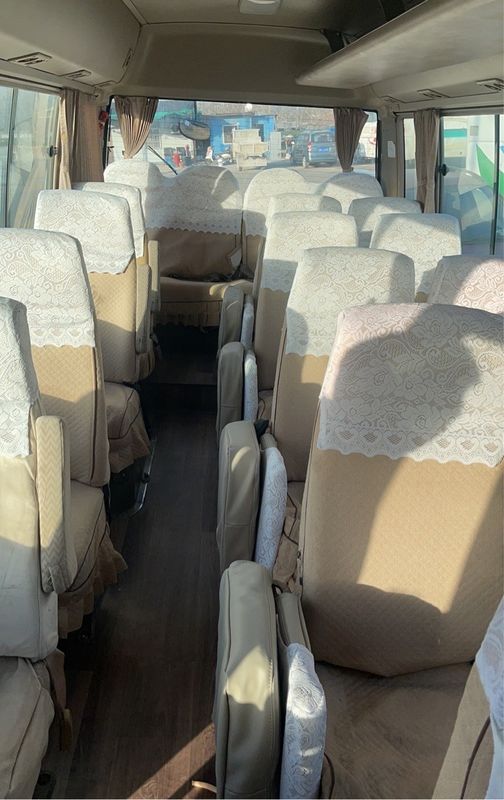 Toyo Ta Coaster Buses with Left Drive and Turbo Charger Engine in Good Condition