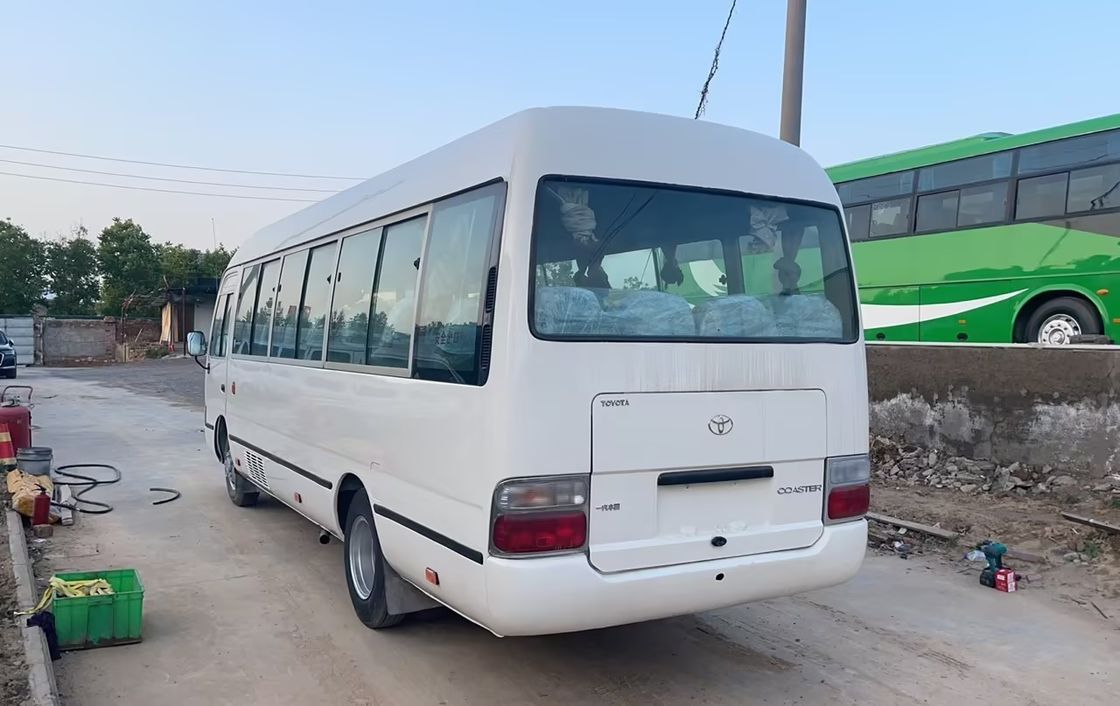Good Condition 30 Seats Used Toyota Coaster Bus with LHD Steering and Luxury Features