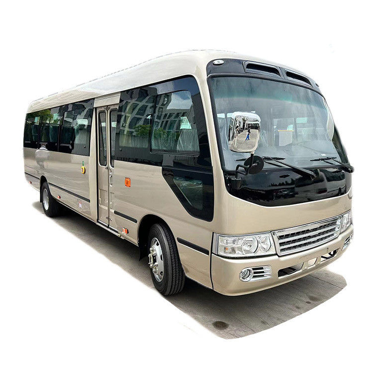 30 Seaters Left Hand Drive Coaster Bus with 85L Oil Tank and Euro 2 Emission Standard