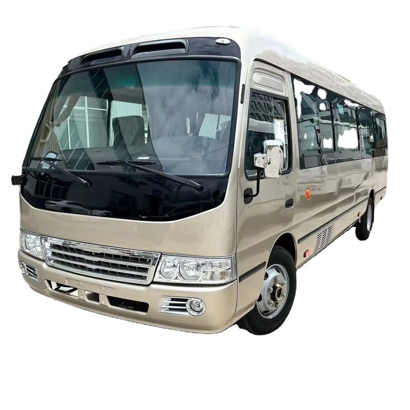 30 Seaters Toyota Coaster Bus Manual Transmission and 215/75R17.5 Tires for B2B Marke