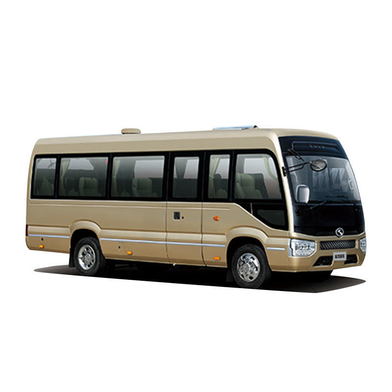 Luxury Diesel Engine 19 Seats Mini Bus Coaster Bus with and Curb Weight of 4100kg