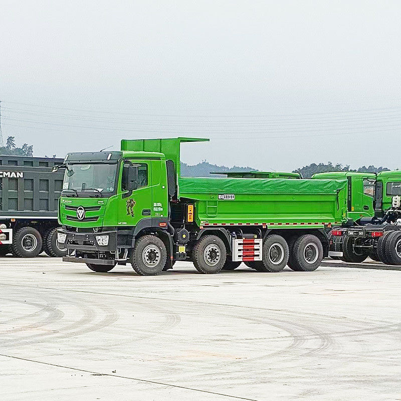 Used 8x4 12 Wheels 430hp Foton Dump Truck 12 Forward Shift Driving Diesel Tipper Truck
