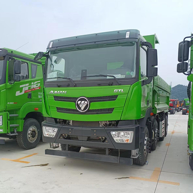 Used 8x4 12 Wheels 430hp Foton Dump Truck 12 Forward Shift Driving Diesel Tipper Truck