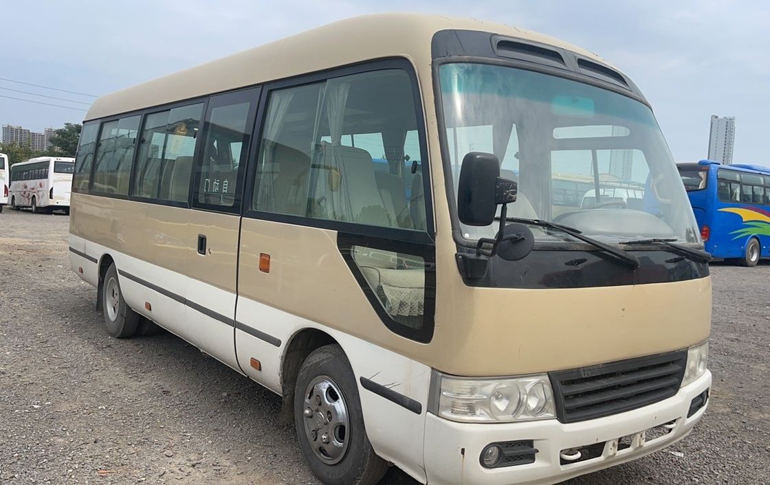 Good Condition LHD Diesel Coaster Bus with 2.4T Displacement and 19 Seat Capacity