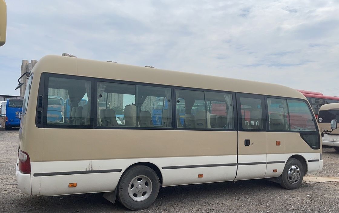 Good Condition LHD Diesel Coaster Bus with 2.4T Displacement and 19 Seat Capacity
