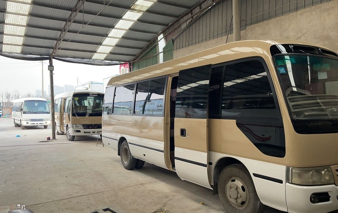 Diesel Fuel Type Used Toyota Coaster Bus 30 Seats Good Condition Max Power 113/5200 kW