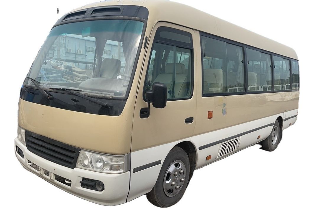 Good Condition Mini Toyo ta Coaster Buses with 10-23 Seats Fuel Type Gas / Petrol