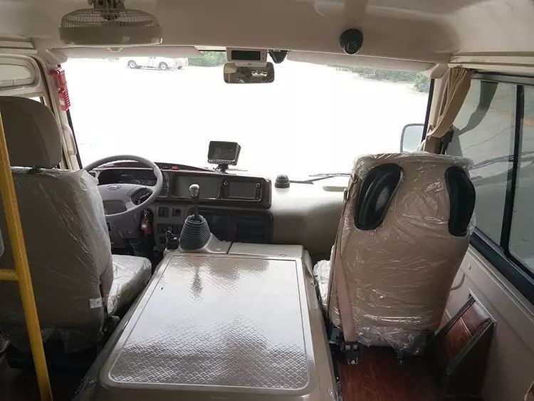 Good Condition Mini Toyo ta Coaster Buses with 10-23 Seats Fuel Type Gas / Petrol
