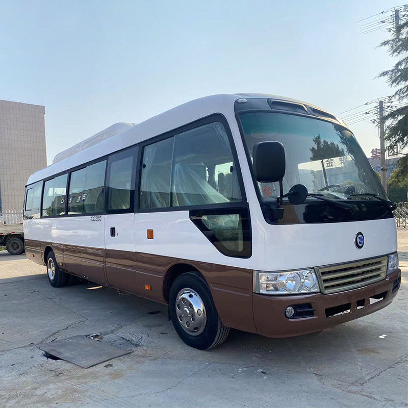 LHD 30 Seater Used Toyo Ta Coaster Bus with Good Condition and Euro 3 Emission Standard