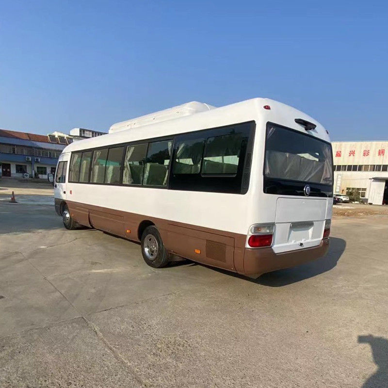 LHD 30 Seater Used Toyo Ta Coaster Bus with Good Condition and Euro 3 Emission Standard