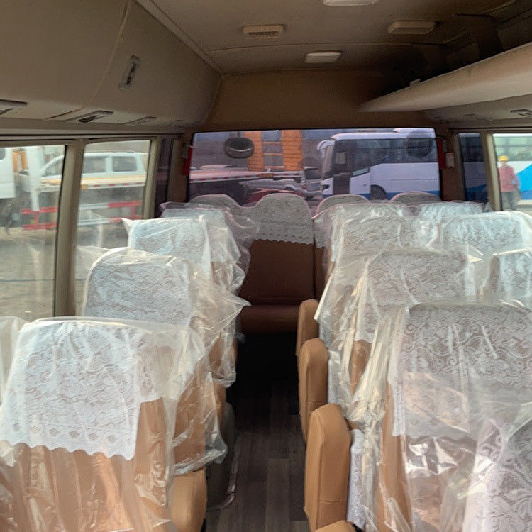 Good Condition 30 Seater Diesel Engine Toyota Coaster Bus with Euro 3 Emission Standard