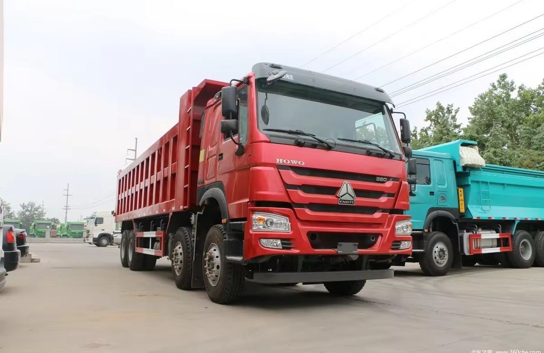 Howo 8x4 12 Wheel Used Tipper Truck 40 Tons 380 Hp Heavy Dump Truck With Left Steering