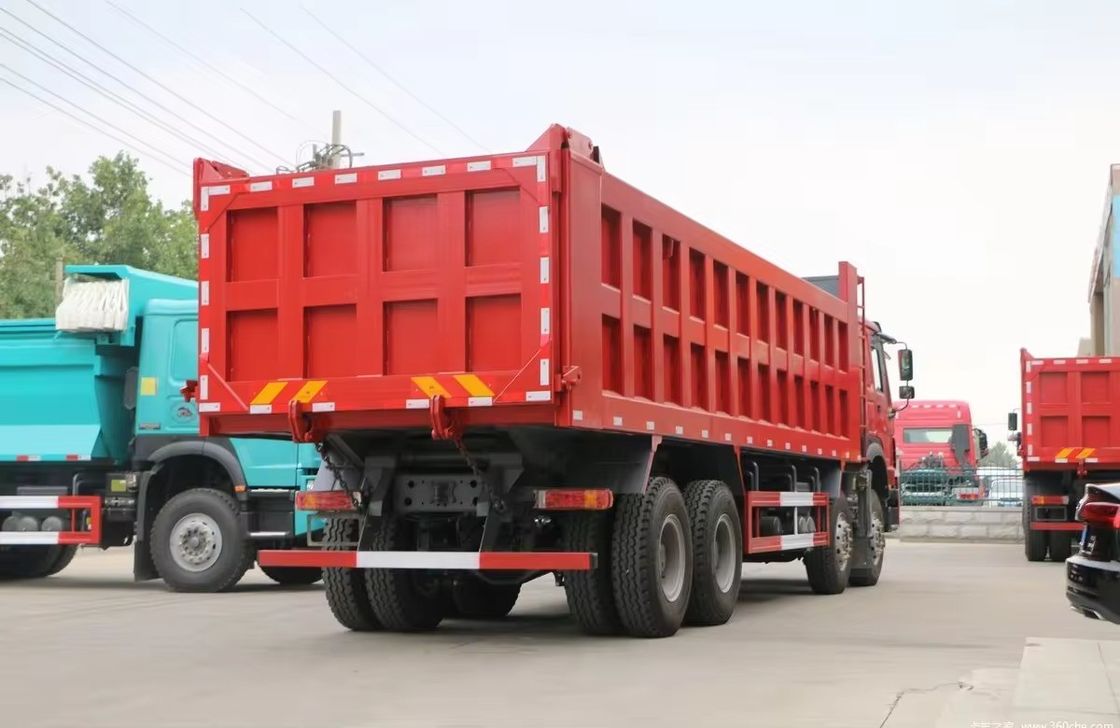 Howo 8x4 12 Wheel Used Tipper Truck 40 Tons 380 Hp Heavy Dump Truck With Left Steering