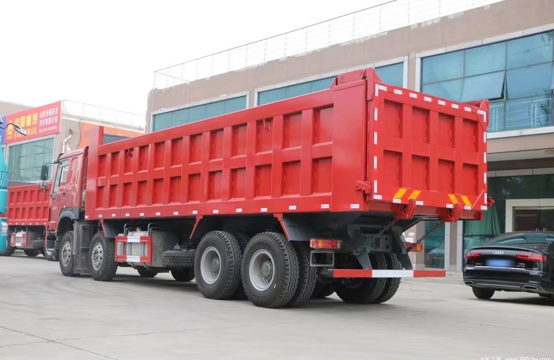 Howo 8x4 12 Wheel Used Tipper Truck 40 Tons 380 Hp Heavy Dump Truck With Left Steering