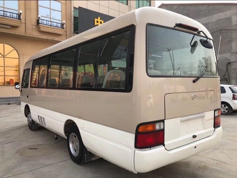 Max Torque 340Nm/rpm Diesel 29 Seats Used Toyota Coaster Buses with 300L Oil Tank