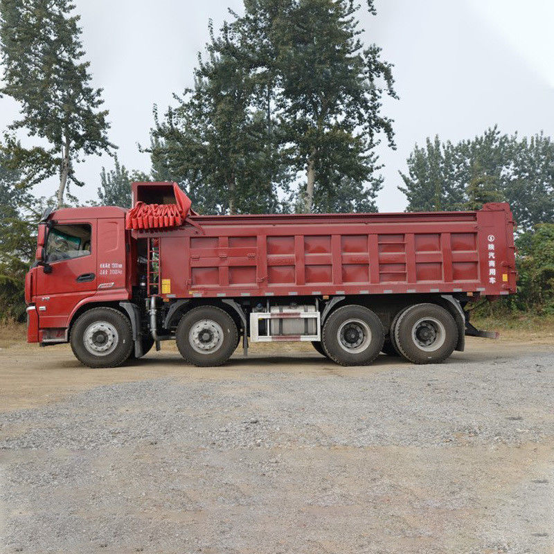 Shacman 8x4 12 Wheels 8m3 24 Cubic Meter 30T White Heavy Used Dump Truck in Good Condition