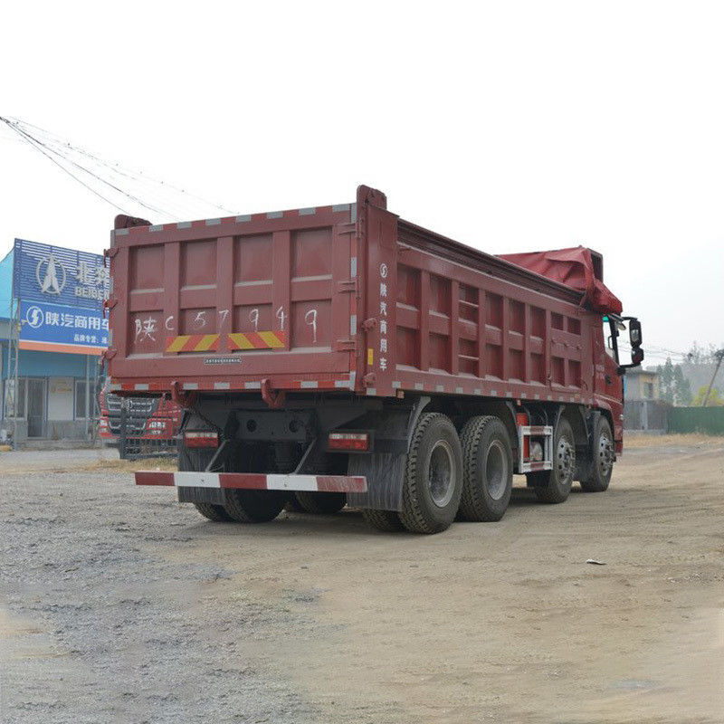 Shacman 8x4 12 Wheels 8m3 24 Cubic Meter 30T White Heavy Used Dump Truck in Good Condition