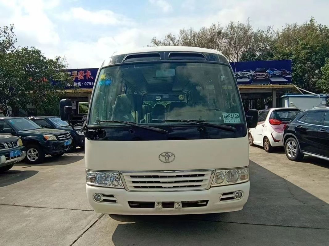 Used Toyo ta Coaster 30 Seat Bus with Diesel Engine in Good Condition and Affordable