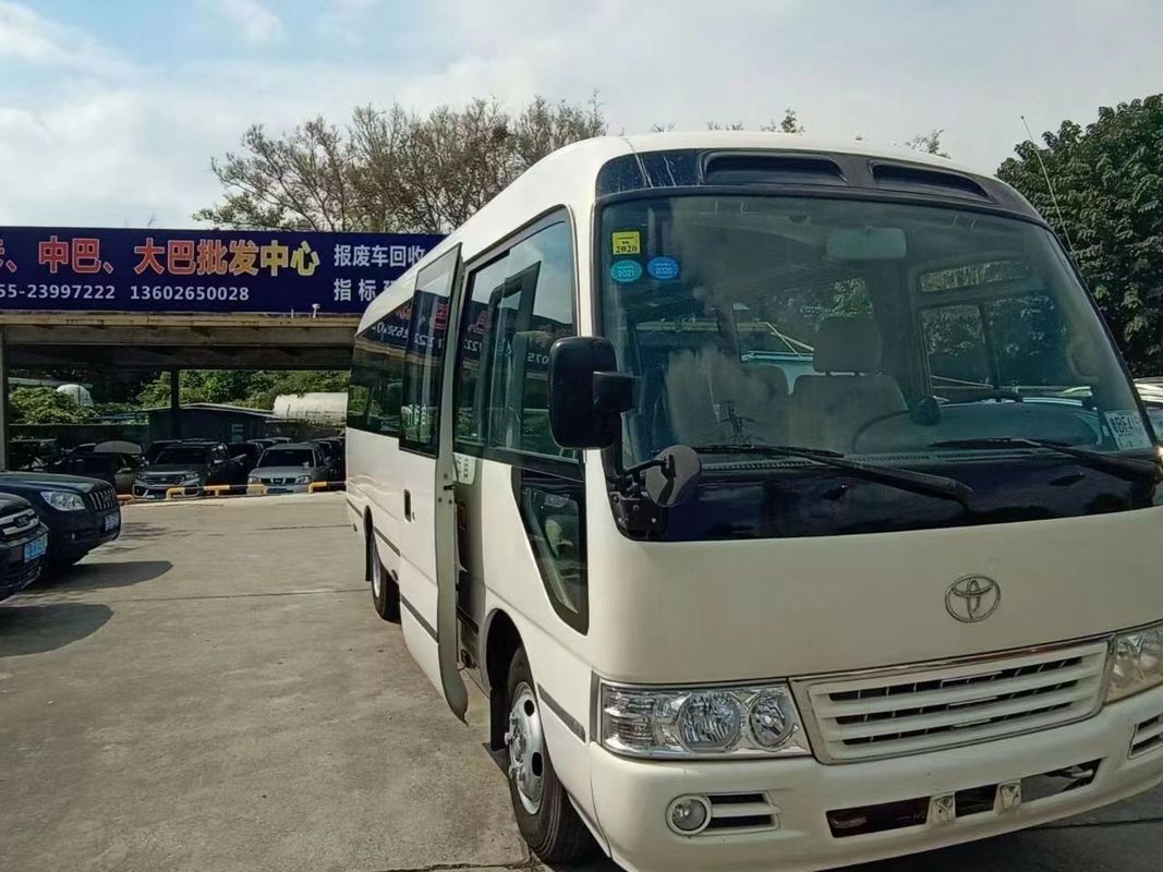 Used Toyo ta Coaster 30 Seat Bus with Diesel Engine in Good Condition and Affordable